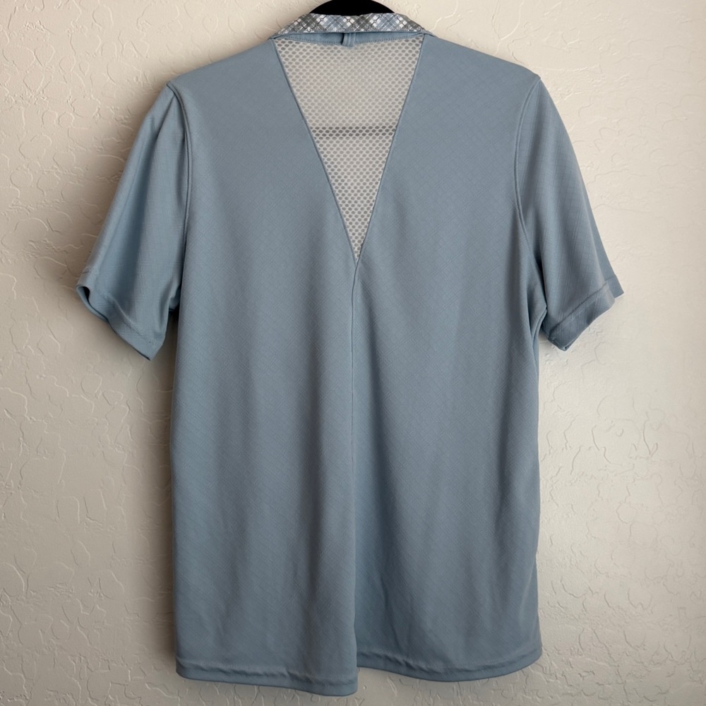 Kerrits Women's Encore Short Sleeve Show Shirt Blue Large - Picture 3 of 11